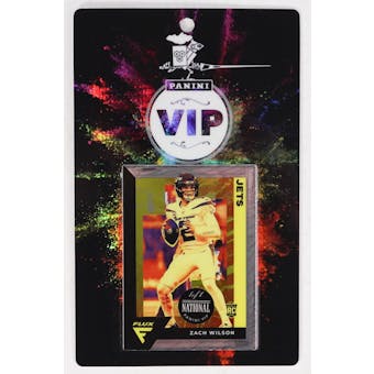 2022 Panini National Sports Collectors Convention VIP Party Badge Zach Wilson 1/1