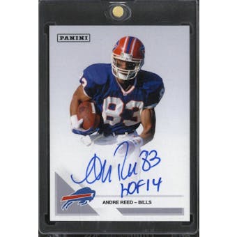 2022 Panini National Sports Collectors Convention VIP Party Exclusive Andre Reed Auto Card (Blue Jersey HOF14)