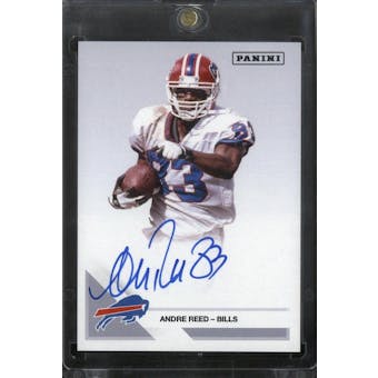2022 Panini National Sports Collectors Convention VIP Party Exclusive Andre Reed Autograph Card (White Jersey)