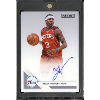 2022 Panini National Sports Collectors Convention VIP Party Exclusive Allen Iverson Auto Card (Red Jersey)
