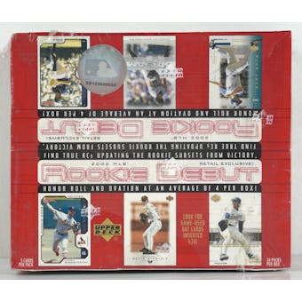 2002 Upper Deck Rookie Debut Baseball 24 Pack Box (Reed Buy)
