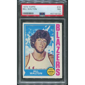 1974/75 Topps Basketball #39 Bill Walton Rookie PSA 7 (NM)