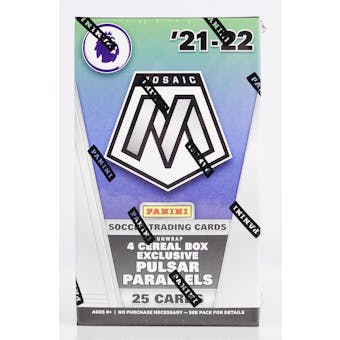 2021/22 Panini Mosaic Premier League EPL Soccer Cereal 40-Box Case