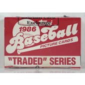 1986 Topps Traded & Rookies Baseball Factory Set (BBCE) (Reed Buy)