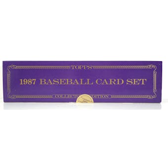 1987 Topps Tiffany Baseball Factory Set (slight tear) (Reed Buy)