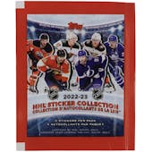 2022/23 Topps NHL Hockey Sticker Collection Pack