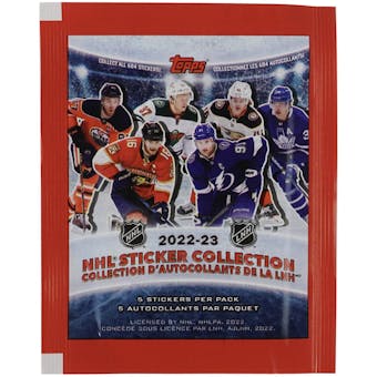 2022/23 Topps NHL Hockey Sticker Collection Pack