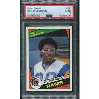 1984 Topps Football #280 Eric Dickerson Rookie PSA 9 (MINT)