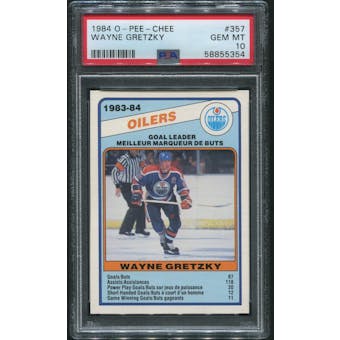 1984/85 O-Pee-Chee Hockey #357 Wayne Gretzky PSA 10 (GEM MT)
