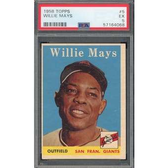 1958 Topps #5 Willie Mays PSA 5 *4068 (Reed Buy)