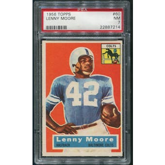 1956 Topps Football #60 Lenny Moore Rookie PSA 7 (NM)