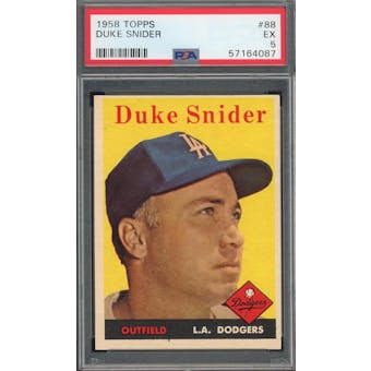 1958 Topps #88 Duke Snider PSA 5 *4087 (Reed Buy)