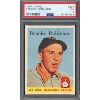 1958 Topps #307 Brooks Robinson PSA 7 *4098 (Reed Buy)