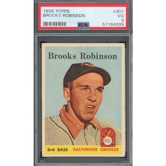 1958 Topps #307 Brooks Robinson PSA 3 *4099 (Reed Buy)