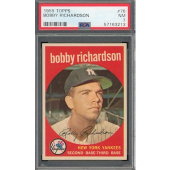 1959 Topps #76 Bobby Richardson PSA 7 *3213 (Reed Buy)