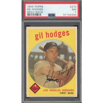 1959 Topps #270 Gil Hodges GB PSA 7 *4334 (Reed Buy)