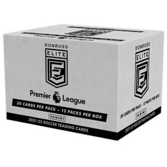 2021/22 Panini Donruss Elite Premier League EPL Soccer Jumbo Value 12-Pack Box