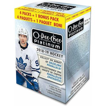 2018/19 Upper Deck O-Pee-Chee Platinum Hockey 5-Pack Blaster Box