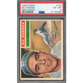 1956 Topps #145 Gil Hodges GB PSA 6 *5580 (Reed Buy)