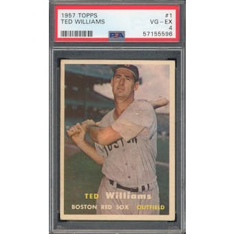 1957 Topps #1 Ted Williams PSA 4 *5596 (Reed Buy)