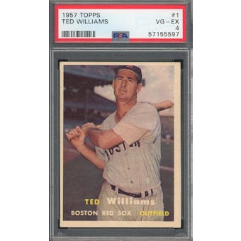 1957 Topps #1 Ted Williams PSA 4 *5597 (Reed Buy)