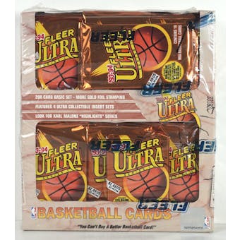 1993/94 Fleer Ultra Seres 1 Basketball Jumbo Box (Torn Shrink) (Reed Buy)