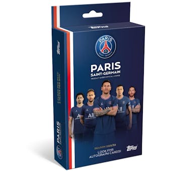 2021/22 Topps Paris Saint-Germain PSG Soccer Team Set (Hanger Box)
