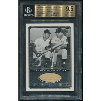 2000 Upper Deck Yankees Master Collection #ATY5 Billy Martin All-Time Yankees Game Bat #316/500 BGS 9.5