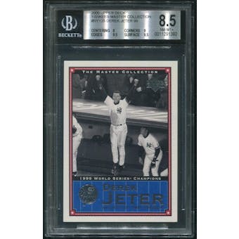 2000 Upper Deck Yankees Master Collection #NYY25 Derek Jeter #316/500 BGS 8.5 (NM-MT+)