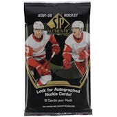 2021/22 Upper Deck SP Authentic Hockey Hobby Pack