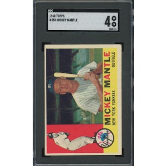 1960 Topps #350 Mickey Mantle SGC 4 *5783 (Reed Buy)