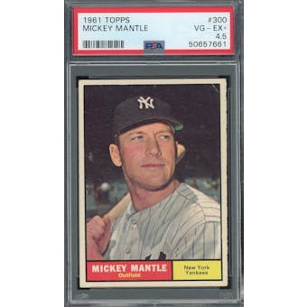 1961 Topps #300 Mickey Mantle PSA 4.5 *7661 (Reed Buy)