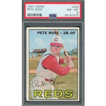 1966 Topps #430 Pete Rose PSA 8 *1075 (Reed Buy)