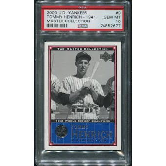 2000 Upper Deck Yankees Master Collection #NYY9 Tommy Henrich #157/500 PSA 10 (GEM MT)