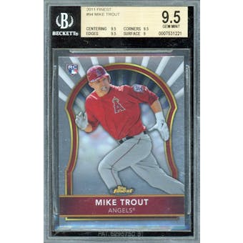 2011 Finest #94 Mike Trout BGS 9.5 *1221 (Reed Buy)
