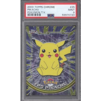Topps Chrome Pokemon Pikachu #25 PSA 9 (Topps 2000) (Reed Buy)
