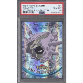 Topps Chrome Pokemon Cloyster #91 Spectra-Chrome PSA 10 (Topps 2000) (Reed Buy)