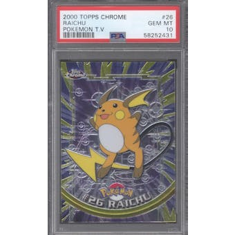 Topps Chrome Pokemon Raichu #26 PSA 10 (Topps 2000) (Reed Buy)