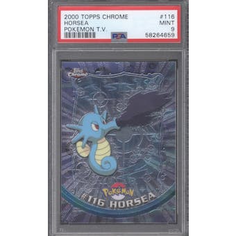 Topps Chrome Pokemon Horsea #116 PSA 9 (Topps 2000) (Reed Buy)
