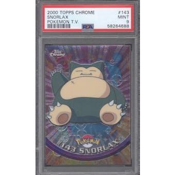 Topps Chrome Pokemon Snorlax #9 PSA 9 (Topps 2000) (Reed Buy)