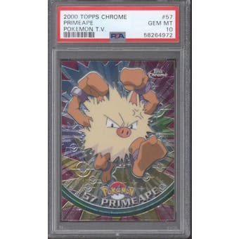 Topps Chrome Pokemon Primeape #57 PSA 10 (Reed Buy)