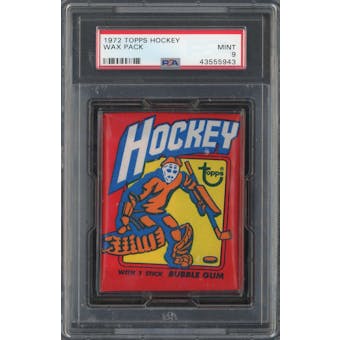 1972/73 Topps Hockey Wax Pack PSA 9 *5943 (Reed Buy)