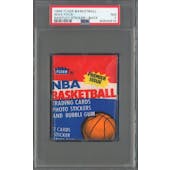 1986/87 Fleer Basketball Wax Pack Dantley Sticker Back PSA 7 *0916 (Reed Buy)