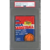 1986/87 Fleer Basketball Wax Pack English Sticker Back PSA 7 *0919 (Reed Buy)
