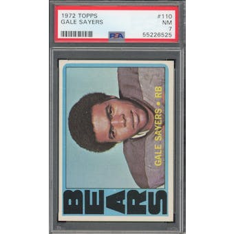 1972 Topps #110 Gale Sayers PSA 7 *6525 (Reed Buy)