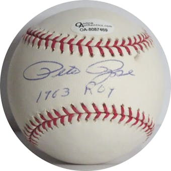 Pete Rose Autographed MLB Selig Baseball (1963 ROY) JSA B63859 (No Card) (Reed Buy)
