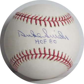Duke Snider Autographed MLB Selig Baseball (HOF 80) Steiner (Reed Buy)