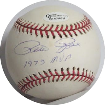 Pete Rose Autographed MLB Selig Baseball (1973 MVP) JSA B63862 (No Card) (Reed Buy)