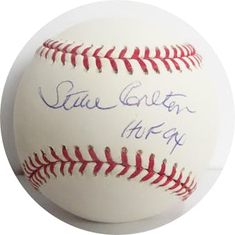 Steve Carlton Autographed MLB Selig Baseball (HOF 94) JSA C17146 (Reed Buy)