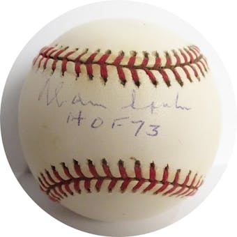 Warren Spahn Autographed NL Coleman Baseball (HOF 73) PSA D08777 (No Card) (Reed Buy)
